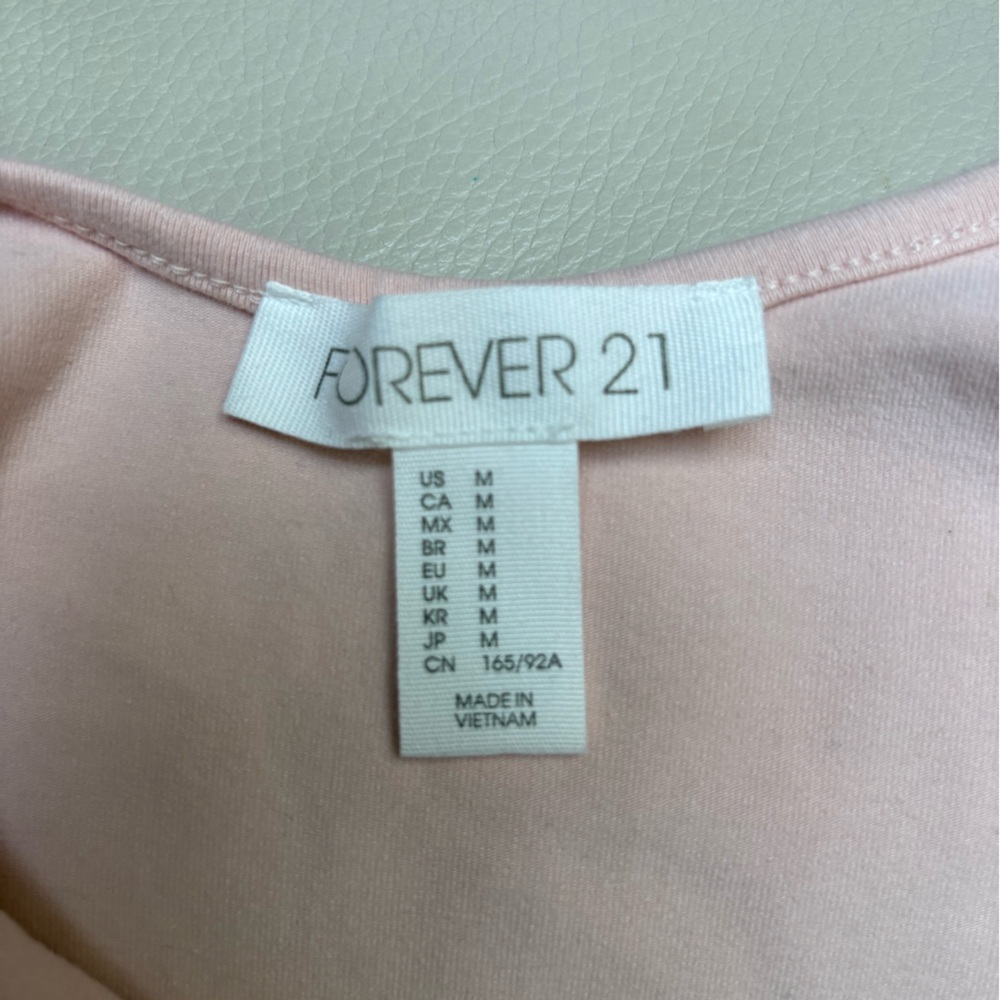 Forever 21 Pink Fitted Spaghetti Strap Bodysuit - Picture 5 of 5
